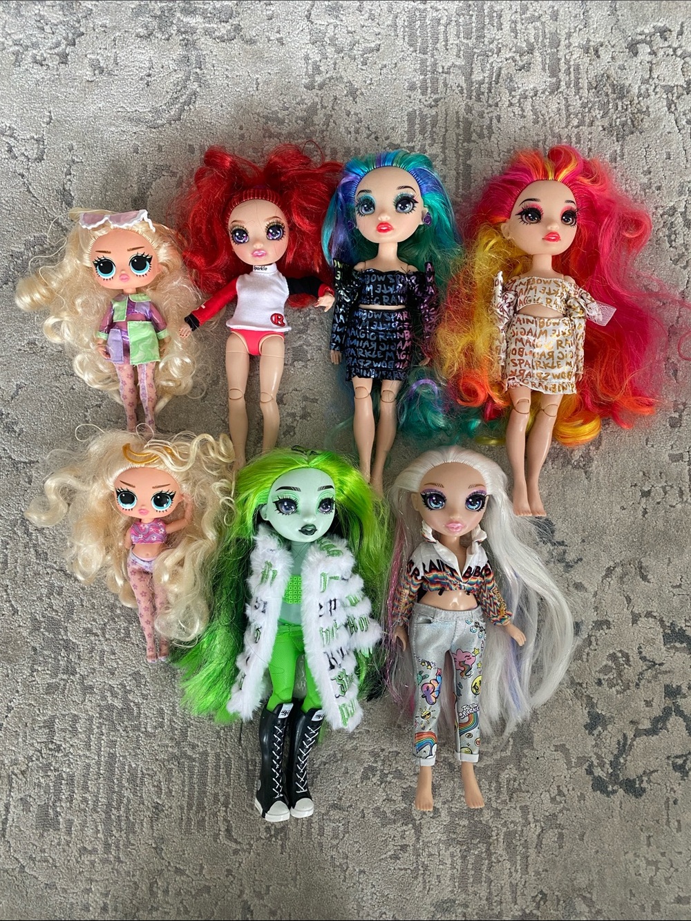 Mixed Fashion Dolls Lot - Colorful Hair Styles
